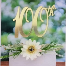Load image into Gallery viewer, Cake Topper Mirror Gold Artcard and Acrylic for Wedding, Engagement, Pengantin Baru, Bertunang E-day dll