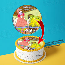 Load image into Gallery viewer, Printing EI Spongebob Whats Funnier Than 24 Edible Image Print Cake Photo Icing Paper Birthday Sticker Kek Topper Sheet