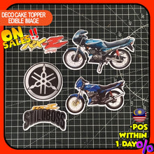 Load image into Gallery viewer, READY STOCK Happy Birthday Cake Topper Yamaha RX-Z Decoration Set Party Accessories Banner Hiasan Kek Design