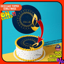 Load image into Gallery viewer, Printing EI Deepavali 4 Edible Image Print Cake Photo Icing Paper Birthday Sticker Kek Topper Sheet Decoration