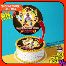 Load image into Gallery viewer, Printing El Custom Image Boboiboy The Movie Edible Image Print Cake Photo Icing Paper Birthday Sticker Kek Topper Sheet