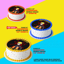 Load image into Gallery viewer, Printing El Naruto 2 Edible Image Print Cake Photo Icing Paper Birthday Sticker Kek Topper Sheet