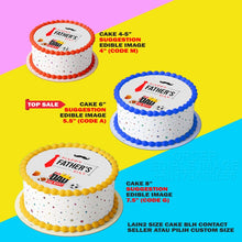 Load image into Gallery viewer, Printing El Happy Fathers Day 3 Happy Edible Image Print Cake Photo Icing Paper Birthday Sticker Kek Topper Sheet