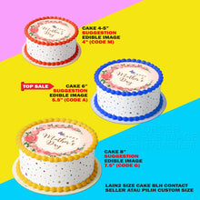 Load image into Gallery viewer, Printing EI Mothers Day 3 Hari Ibu Edible Image Print Cake Photo Icing Paper Birthday Sticker Kek Topper Sheet