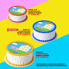 Load image into Gallery viewer, Printing Peppa Pig Edible Image Print Cake Photo Icing Paper Birthday Sticker Kek Topper Sheet