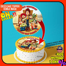 Load image into Gallery viewer, Printing El Toy Story Edible Image Print Cake Photo Icing Paper Birthday Sticker Kek Topper Sheet
