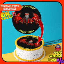 Load image into Gallery viewer, Printing EI Logo Batman X Logo Spiderman Edible Image Print Cake Photo Icing Paper Birthday Sticker Kek Topper Sheet