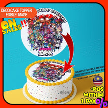 Load image into Gallery viewer, Printing EI Friday Night Funkin Edible Image Print Cake Photo Icing Paper Birthday Sticker Kek Topper Sheet