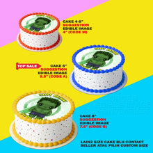 Load image into Gallery viewer, Printing EI Hulk Cute Edible Image Print Cake Photo Icing Paper Birthday Sticker Kek Topper Sheet