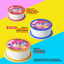 Load image into Gallery viewer, Printing EI My Little Pony Edible Image Print Cake Photo Icing Paper Birthday Sticker Kek Topper Sheet