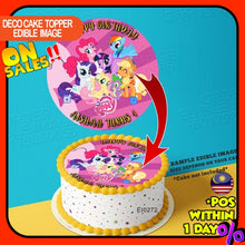 Load image into Gallery viewer, Printing EI My Little Pony Edible Image Print Cake Photo Icing Paper Birthday Sticker Kek Topper Sheet