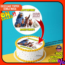 Load image into Gallery viewer, Printing Wonder Park Wallpapers Edible Image Print Cake Photo Icing Paper Birthday Sticker Kek Topper Sheet