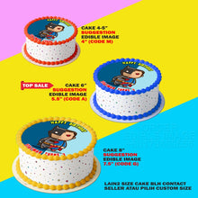 Load image into Gallery viewer, Printing EI Batman & Superman Cute Edible Image Print Cake Photo Icing Paper Birthday Sticker Kek Topper Sheet