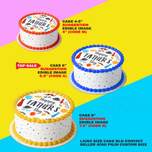 Load image into Gallery viewer, Printing El Happy Fathers Day 1 Edible Image Print Cake Photo Icing Paper Birthday Sticker Kek Topper Sheet
