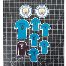 Load image into Gallery viewer, READY STOCK Happy Birthday Cake Topper Cupcake Manchester City Decoration Set Party Accessories Banner Hiasan Kek Desig