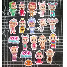 Load image into Gallery viewer, Happy Birthday Cake Topper Cupcake Cry Babies Decoration Set Party Accessories Hiasan Kek Design
