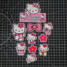 Load image into Gallery viewer, [CUSTOM NAME] Happy Birthday Cake Topper Hello Kitty Decoration Set Party Accessories Banner Hiasan Kek Design
