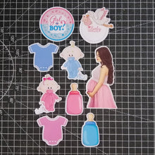 Load image into Gallery viewer, [CUSTOM NAME] Happy Birthday Cake Topper Baby shower Decoration Set Party Accessories Banner Hiasan Kek Design
