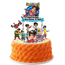 Load image into Gallery viewer, [CUSTOM NAME] Happy Birthday Cake Topper  MECHAMATO 2 Decoration Set Party Accessories Banner Hiasan Kek Design

