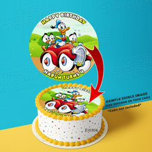 Load image into Gallery viewer, Printing EI Donald The Duck Edible Image Print Cake Photo Icing Paper Birthday Sticker Kek Topper Sheet
