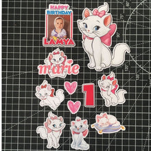 Load image into Gallery viewer, [CUSTOM NAME] Happy Birthday Cake Topper Marie Decoration Set Party Accessories Banner Hiasan Kek Design
