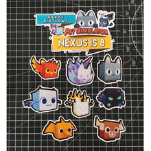 Load image into Gallery viewer, [CUSTOM NAME] Happy Birthday Cake Topper Pet Simulator Decoration Set Party Accessories Banner Hiasan Kek Design
