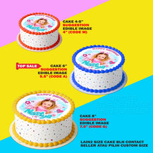 Load image into Gallery viewer, Printing EI Like Nastya DE Edible Image Print Cake Photo Icing Paper Birthday Sticker Kek Topper Sheet
