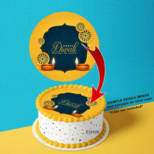 Load image into Gallery viewer, Printing EI Festival of Lights Diwali Deepavali 2 Edible Image Print Cake Photo Icing Paper Party Sticker Sheet Hiasan
