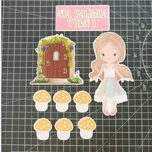 Load image into Gallery viewer, [CUSTOM NAME] Happy Birthday Cake Topper Princess House Decoration Set Party Accessories Banner Hiasan Kek Design
