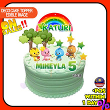 Load image into Gallery viewer, [CUSTOM NAME] Happy Birthday Cake Topper Katuri Decoration Set Party Accessories Banner Hiasan Kek Design
