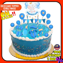 Load image into Gallery viewer, [CUSTOM NAME] Happy Birthday Cake Topper Baby shower Decoration Set Party Accessories Banner Hiasan Kek Design
