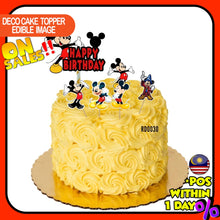 Load image into Gallery viewer, READY STOCK Happy Birthday Cake Topper MICKEY MOUSE Decoration Set Party Accessories Banner Hiasan Kek Design
