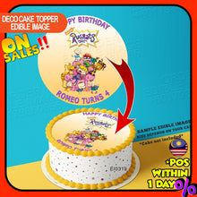 Load image into Gallery viewer, Printing E lRugats Wallpaper Tumblr Edible Image Print Cake Photo Icing Paper Birthday Sticker Kek Topper Sheet
