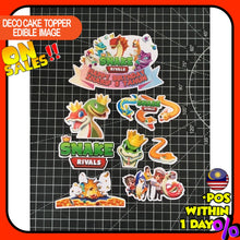 Load image into Gallery viewer, [CUSTOM NAME] Happy Birthday Cake Topper Snake Rivals Decoration Set Party Accessories Banner Hiasan Kek Design

