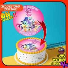Load image into Gallery viewer, Printing My Little Filly Edible Image Print Cake Photo Icing Paper Birthday Sticker Kek Topper Sheet
