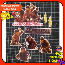Load image into Gallery viewer, [CUSTOM NAME] Happy Birthday Cake Topper Mat Kilau Decoration Set Party Accessories Banner Hiasan Kek Design
