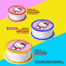 Load image into Gallery viewer, Printing El Hello Kitty Simple Edible Image Print Cake Photo Icing Paper Birthday Sticker Kek Topper Sheet
