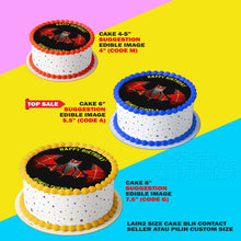 Load image into Gallery viewer, Printing EI Logo Batman X Logo Spiderman Edible Image Print Cake Photo Icing Paper Birthday Sticker Kek Topper Sheet
