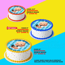Load image into Gallery viewer, Printing EI Baby Boss Edible Image Print Cake Photo Icing Paper Birthday Sticker Kek Topper Sheet
