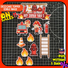 Load image into Gallery viewer, [CUSTOM NAME] Happy Birthday Cake Topper Bomba Decoration Set Party Accessories Banner Hiasan Kek Design

