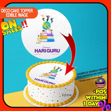 Load image into Gallery viewer, Printing EI  Selamat Hari Guru 2 Edible Image Print Cake Photo Icing Paper Birthday Sticker Kek Topper Sheet

