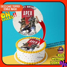 Load image into Gallery viewer, Printing EI Apex Lagend Edible Image Print Cake Photo Icing Paper Birthday Sticker Kek Topper Sheet
