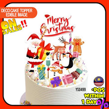 Load image into Gallery viewer, [CUSTOM NAME] Happy Birthday Cake Topper Christmas Decoration Set Party Accessories Banner Hiasan Kek Design
