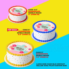 Load image into Gallery viewer, Printing EI Mothers Day 1 Hari Ibu Edible Image Print Cake Photo Icing Paper Birthday Sticker Kek Topper Sheet
