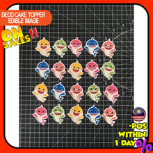 Load image into Gallery viewer, READY STOCK Happy Birthday Cake Topper Baby Shark Decoration Set Party Accessories Banner Hiasan Kek Design

