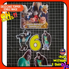 Load image into Gallery viewer, [CUSTOM NAME] Happy Birthday Cake Topper Johnny (Sing)  Decoration Set Party Accessories Banner Hiasan Kek Design
