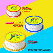 Load image into Gallery viewer, Printing EI Happy Fathers Day 2 Edible Image Print Cake Photo Icing Paper Birthday Sticker Kek Topper Sheet
