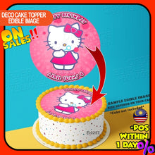 Load image into Gallery viewer, Printing EI Hello Kitty HD Edible Image Print Cake Photo Icing Paper Birthday Sticker Kek Topper Sheet
