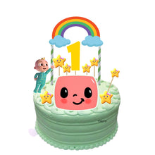 Load image into Gallery viewer, [CUSTOM NAME] Happy Birthday Coco Cake Topper Decoration Set Party Accessories Banner Hiasan Kek Design Melon
