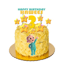 Load image into Gallery viewer, [CUSTOM NAME] Happy Birthday Coco Cake Topper Decoration Set Party Accessories Banner Hiasan Kek Design Melon
